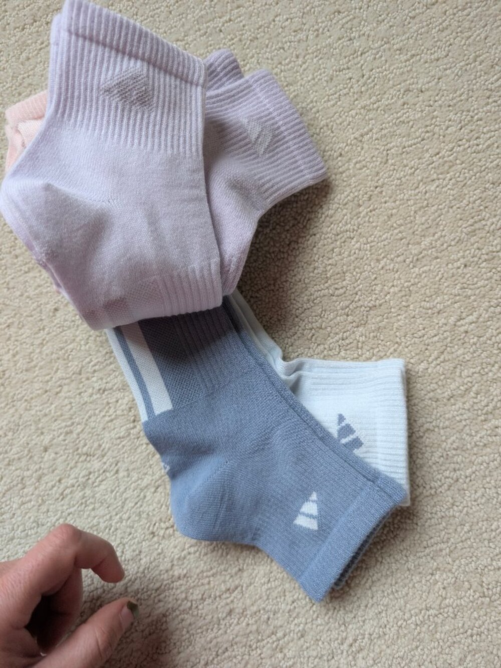 NEW ADIDAS Women's size 5-10 Superlite Quarter Socks 6-Pack ClimaCool NWT pink - Picture 6 of 10